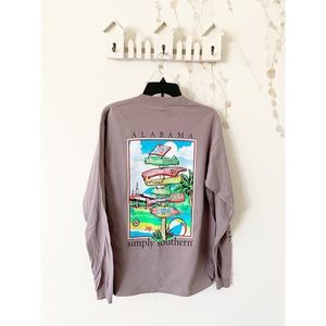 Simply Southern Alabama Long Sleeve Top